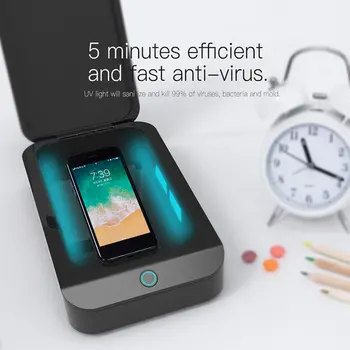 

Smart Phone Sanitizer Portable Uv Lights Cell Phone Sanitizer Cleaner Aromatherapy Function Disinfector For All Cellphone