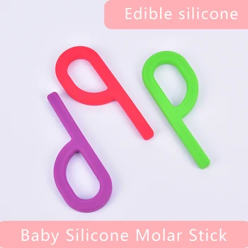 

Silicone P Shaped Grabber Kids Teethers Teething Toy for Children Autism and ADHD Oral Motor Chew Tools