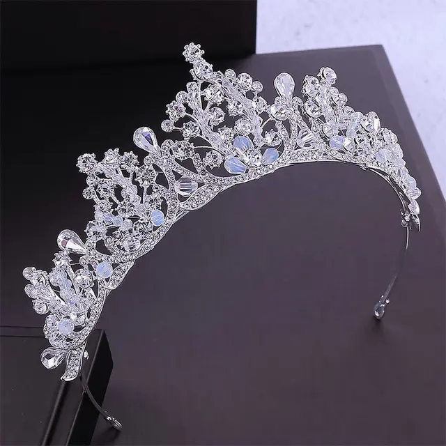 FORSEVEN Luxury Handmade Rhinestone Crystal Crown Tiaras Bridal Headbands Women Wedding Hair Jewelry Accessories JL JC1017