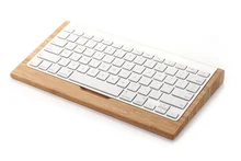 

High Quality SAMDI Keyboard Stand Bamboo Keyboard Tray Dock Holder for Apple Bluetooth Keyboard Stand Holder Apple Keyboard Tray