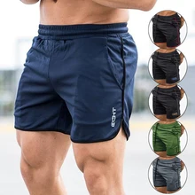 Новые мужские спортивные шорты для тренировок, бега, занятий спортом, тренировок, повседневные штаны для бега, короткие брюки