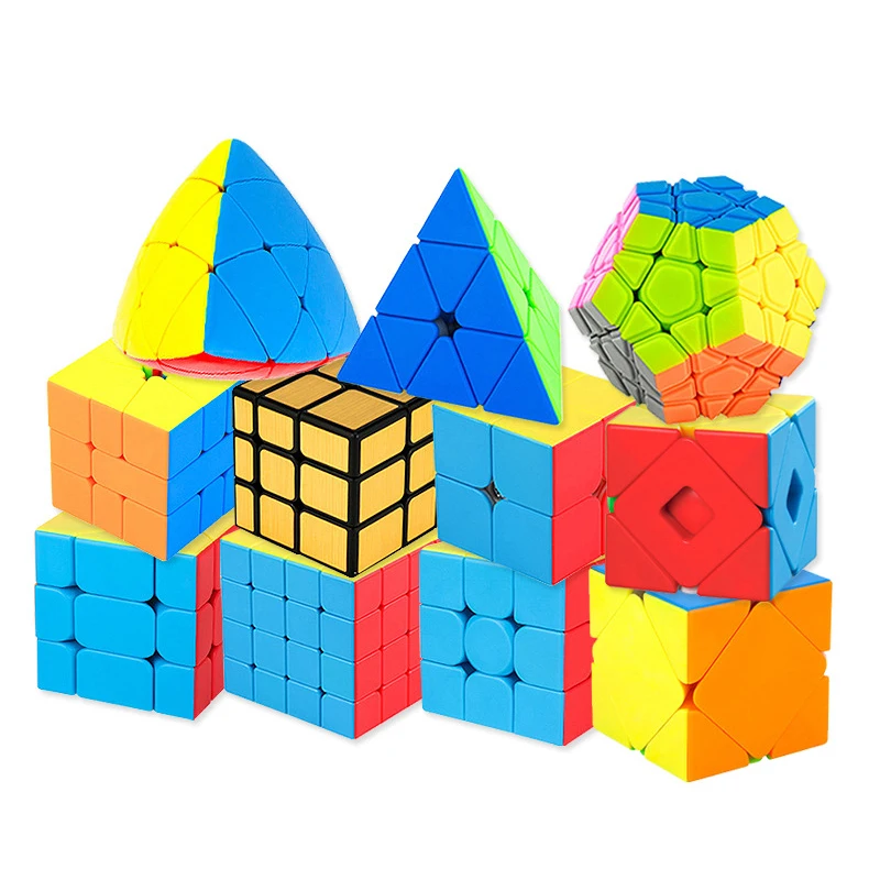 

3D Magic Cube Segments Speed Children's Magic Toys Stickers Anti Colorful Learning&Educational Puzzle Cubo Magico Antistress