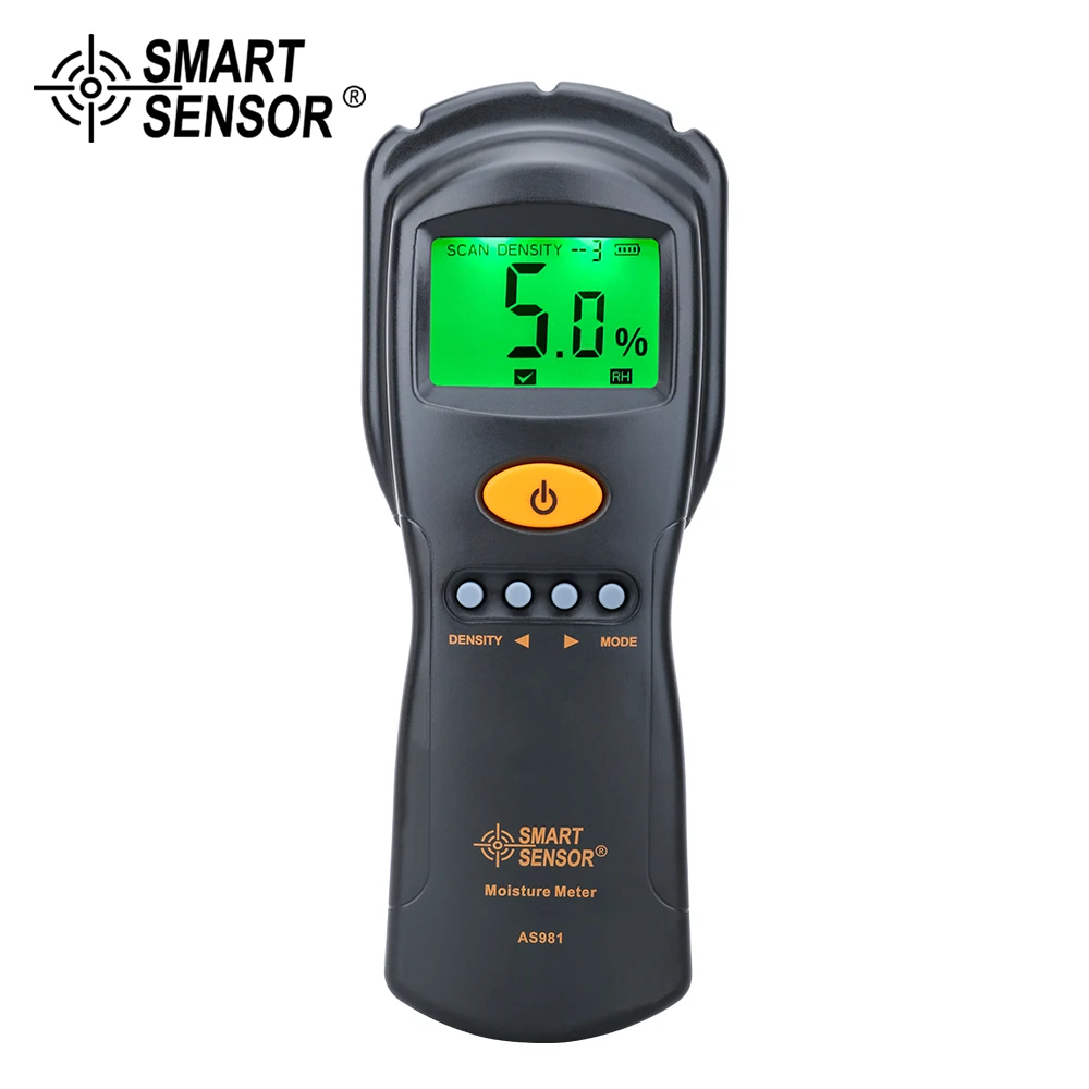 Цифровой измеритель влажности древесины картон пилометр гигрометр тестер влажности фанера деревянная ЖК-подсветка детектор влажности AS981