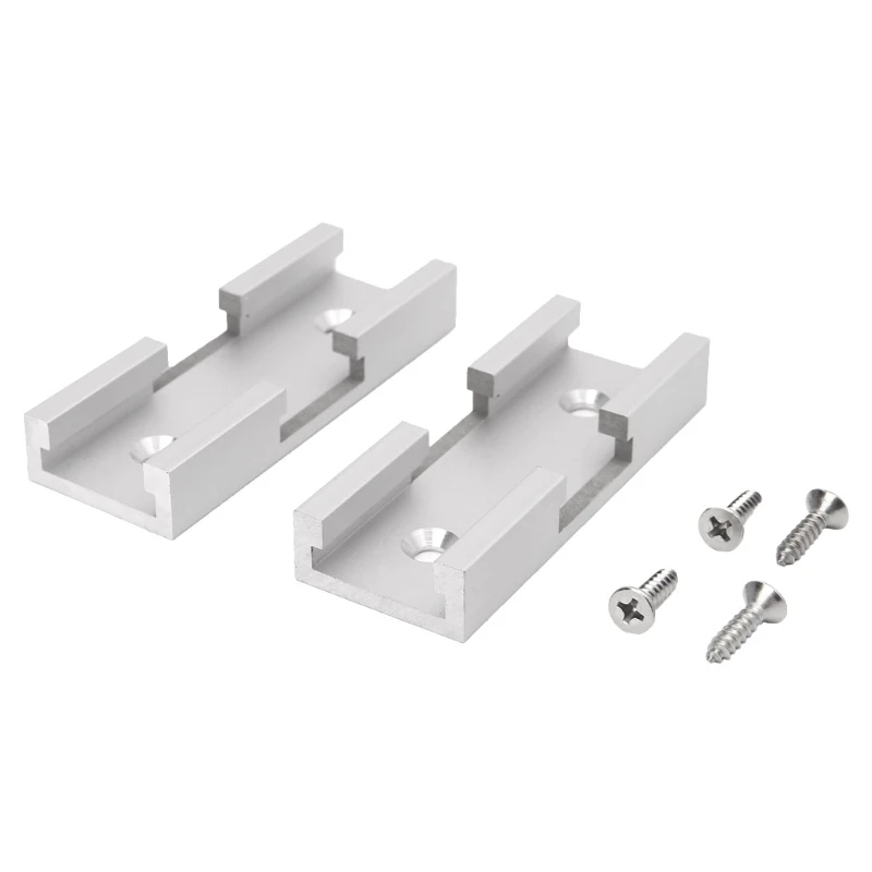 

Drop Shipping 2Pcs T-Track Intersection Kit Aluminum T-Slot Connecting Parts Woodworking Tools