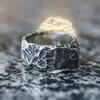 EYHIMD Viking Для мужчин волки Одина Valknut ковка кольцо из нержавеющей стали 316L языческие нордический амулет, байкеров, размер США ► Фото 3/4