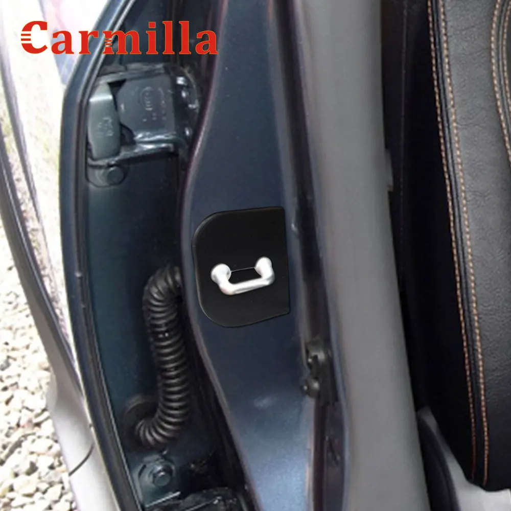 Carmilla Автомобильная защита для дверного замка крышка Антикоррозийная Кепка с пряжкой Водонепроницаемая Крышка для Suzuki Swift S-Cross Alto Splash SX4 Jimny Sierra
