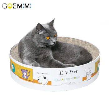 

Cat Catnip Scratch Board Nail Scraper Mat Bed Toy Cats Scratcher Corrugated Paper Kitten Pad Rest Pet Supplies