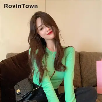 

2020 New Summer Women Casual Slim Sexy T-shirt O Neck Tops Solid Color Long Sleeve Tee Shirt Femme Harajuku Style Free Shipping