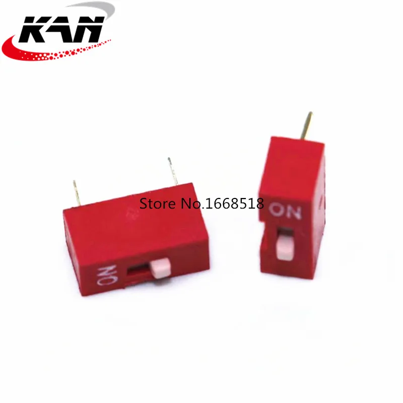 10PCS Slide Type Switch 1 2 3 4 5 6 7 8 9 10 12 Bit 2.54mm Position Way DIP Red Pitch Toggle Switch Red Snap Switch hjxrhal light switch wifi Wall Switches