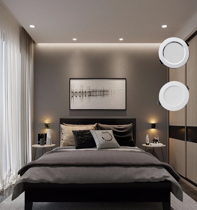 10PCS Waterproof LED Downligh 7W 9W 12W 15W 18W Recessed Round  LED Ceiling Lamp AC220V-240V LED Spot Lighting Indoor LED Lamp