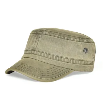 Washed Cotton Military Style Hats