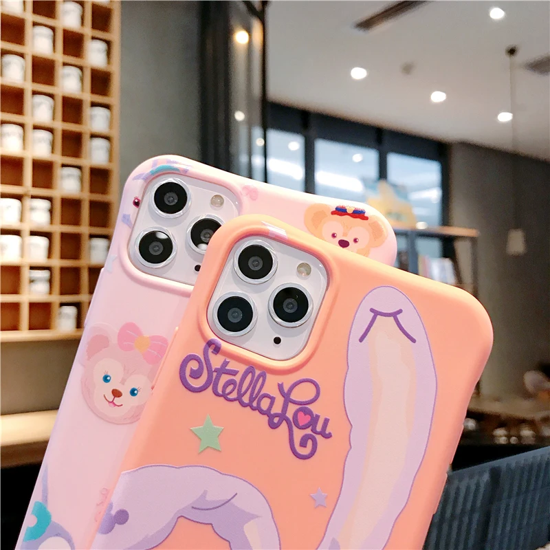 Милый мягкий ТПУ чехол для телефона duffy bear stellalou Rabbit для iPhone 11 Pro MAX XS XR X 6 6s 7 8 Plus, милый мультяшный чехол