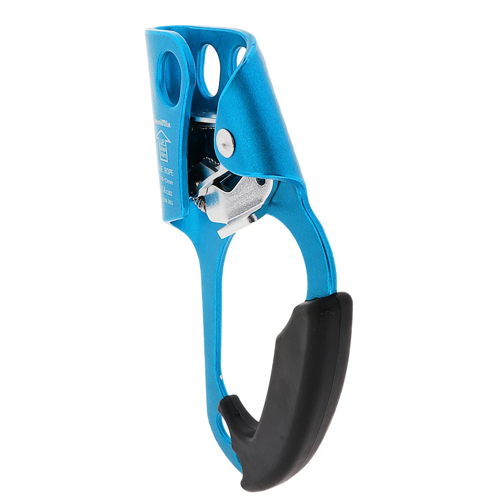 Outdoor Safety Compact Lightweight Right Hand Ascender Rope Clamp & Chest Ascender Riser for Vertical Rope Climbing Caving