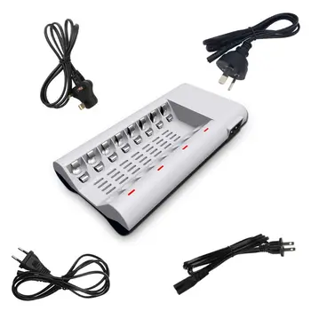 

8 Slots Smart Intelligent Charger Fast Charging Device with LED Display for AA/AAA Ni-MH/Ni-Cd Rechargeable Battery