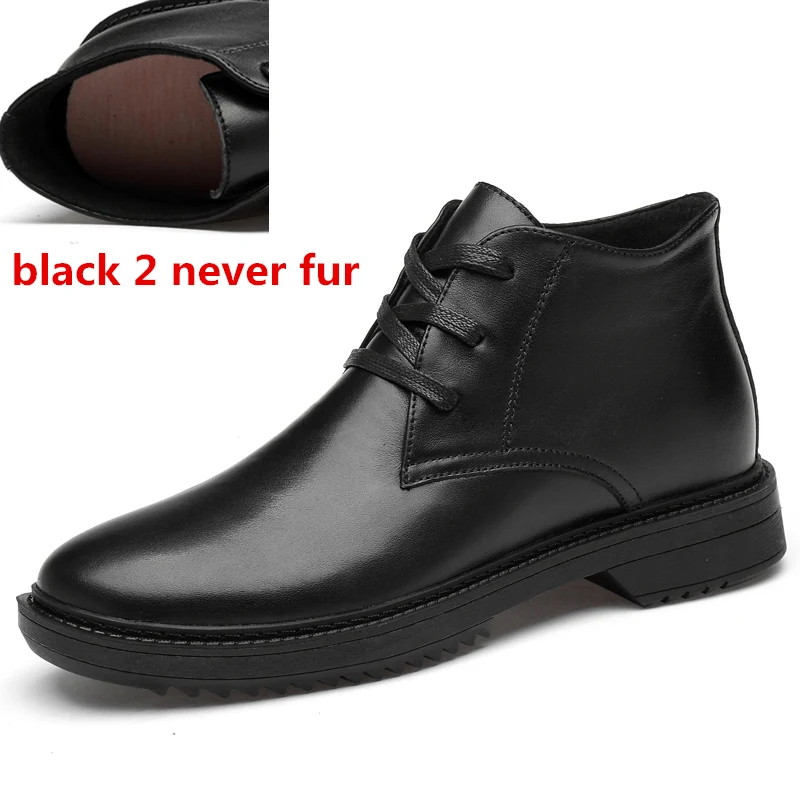 black 2 fur Ботинки ручной работы; весенние ботинки с заклепками; уличная классическая мужская обувь из натуральной коровьей кожи в английском стиле; модная обувь в байкерском стиле; зимние ботинки; - Цвет: black 2 fur