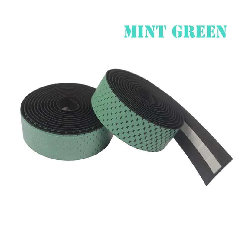 Велосипедная лента для руля PU+ EVA Gradient Bike Hanle Grip wrap Belt противоскользящая дорожная лента для велосипеда с 2 пробками для велосипеда - Цвет: Mint Green