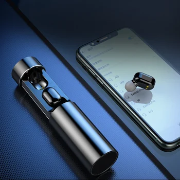 

TWS A6 Fingerprint Press Bluetooth Earphones,6D HiFi Stereo,Mini Wireless Headphones, Noise Reduction Sports Headset