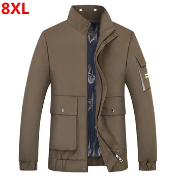 

Tide brand tooling jacket 8XL male spring and autumn trend loose handsome casual multi-pocket jacket