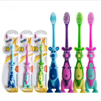 

1PC Soft Hair Toothbrush Children Kids Tooth Brush Cute Cartoon Animal Kangaroo Girls Boys Toothbrush Teeth Cleaning Tool 3-12Y