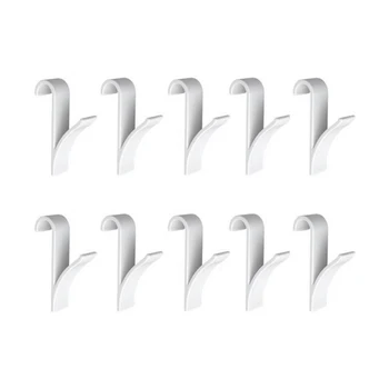 

10Pcs Bathroom Plastic Heated Towel Hook Radiator Rail Bath Hook Holder Hanger