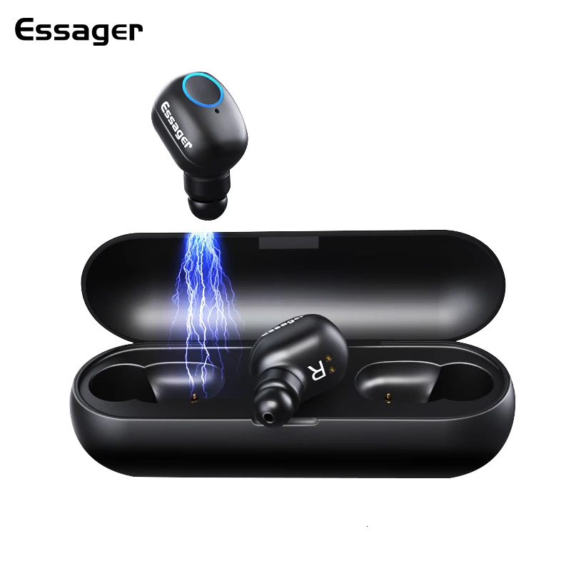 Comprar Auriculares esmager T1 TWS Bluetooth 5,0 Mini auriculares inalámbricos auténticos con micrófono deportivo auriculares manos libres inalámbricos para teléfono