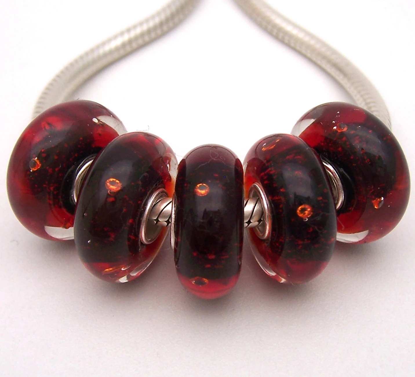 

JGWGT 2007 5X 100% Authenticity S925 Sterling Silver Beads Murano Glass beads Fit European Charms Bracelet diy jewelry Lampwork