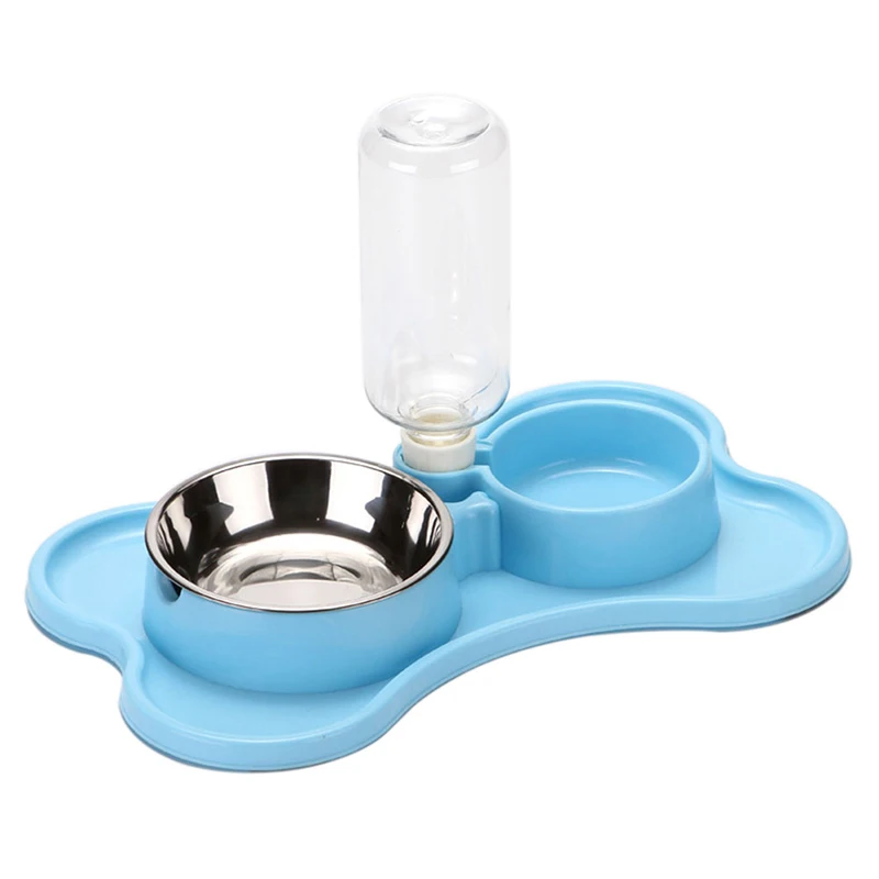 Smartpet Автоматическая питьевой еды двойной миска для кошачьего корма чаша бутылочка для подачи воды в Поильник для собак чаша котенка для фонтанчика питьевой воды блюдо для еды