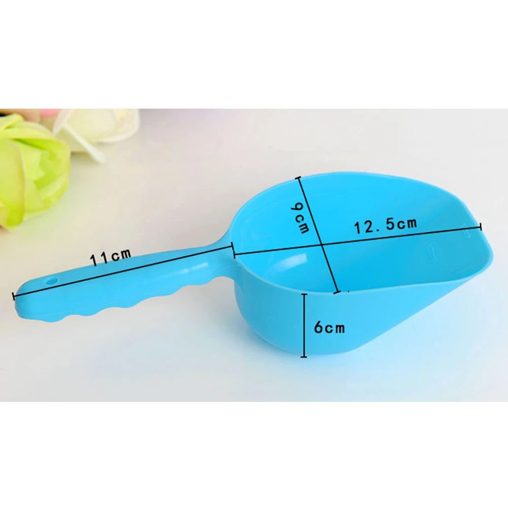 Пластиковый питательный измерительный кролик, инструмент, полезная портативная лопатка для еды, миски для животных, совок большой емкости для щенков, кошек, случайный цвет