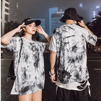 

T-shirt 2020 summer New printed cotton tide casual men's large short-sleeved streetwear Hot Free shipping Best gray Loose