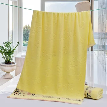 

Solid Colors Natural Cotton 70X140CM Soft Thicken Adult Bath Towel For Home Hotel Bathroom Beach Towels