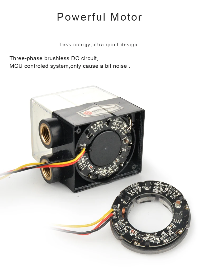 Syscooling водяного Охлаждения Насос с резервуаром SC-600T DC 12 В dc Бесщеточный насос для ПК системы водяного охлаждения