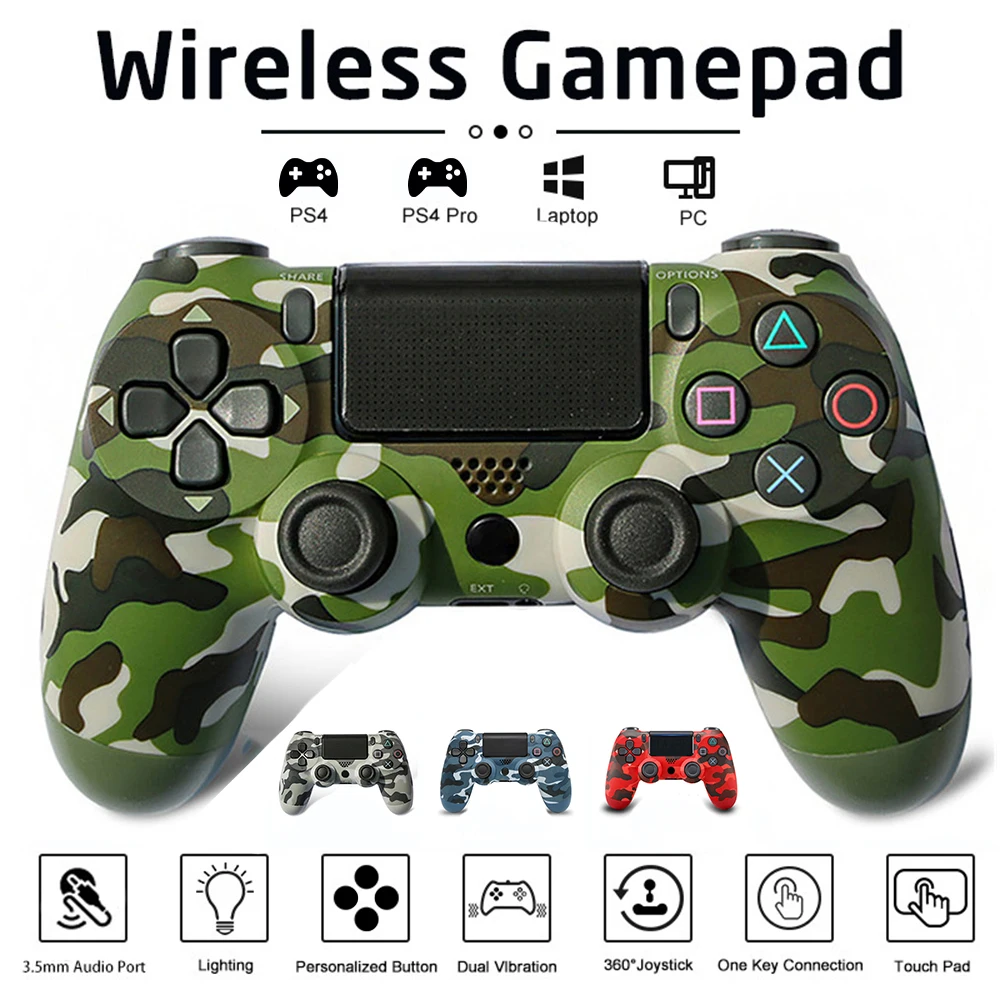 Joystick PS4 Wireless FOR Sony Bluetooth Controller PlayStation 4 Pro/Slim/PC/iPad/Tablet/Steam/DualShock 4 Gamepsd