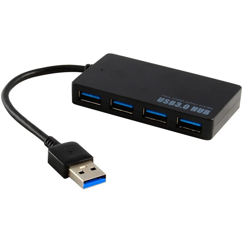 4-портовый USB 3,0 концентратор USB 3,0 концентратор 5G Мбит/сек расширения портативных ПК Кабель-адаптер для ноутбука аксессуары хаб Usb для компьютера