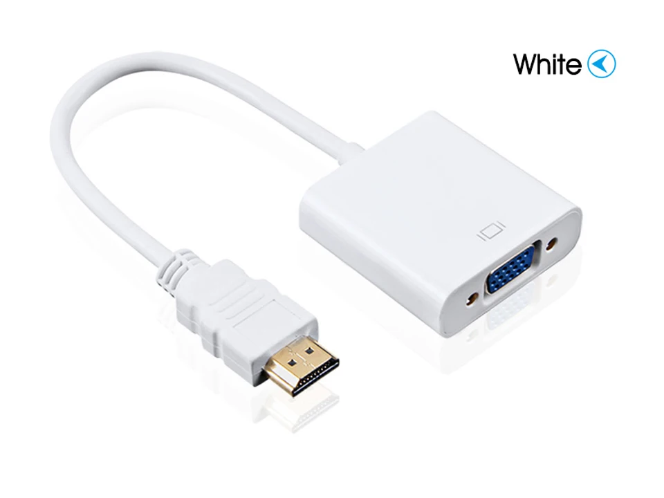 Высокое качество HDMI в VGA адаптер мужской в Famale конвертер адаптер 1080P цифро-аналоговый видео аудио для ПК ноутбук планшет KY118