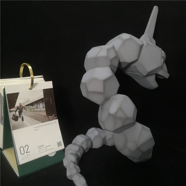 Pokemon 1/20 Onix GK Primary Color (Gray) Flash Color (Green) Anime Action  Figure Model Toys Gift for Children