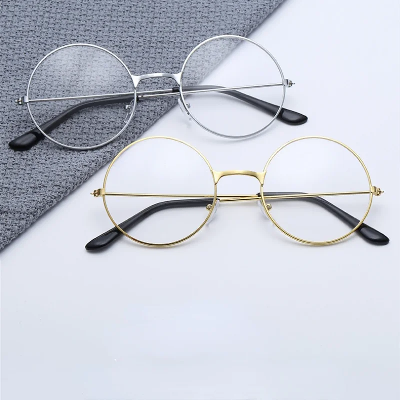 Fashion Men Women Vintage Retro Round Frame Clear Lens Eyeglasses Unisex Glasses 