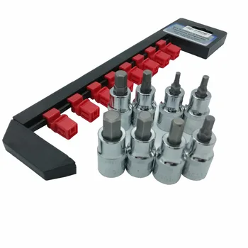 

BIG ARROW 8PC 1/2 Inch Hex Bit Socket Set CRV H4 H5 H6 H7 H8 H9 H10 H12
