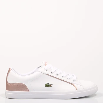 

LACOSTE SLIPPERS LEROND WHITE/PINK 38SUJ0012 White leatherette Women-WHITE SNEAKERS Woman 70691