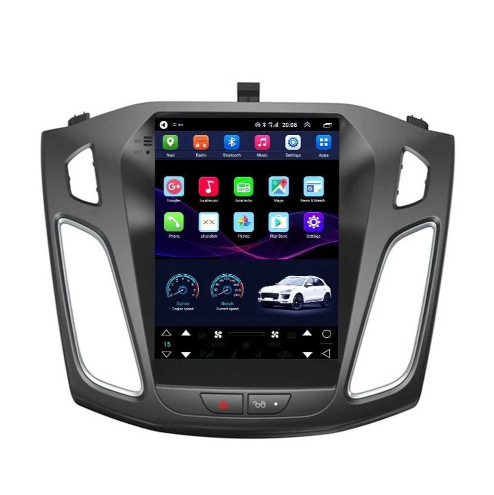 Автомобильный мультимедийный проигрыватель на Android с GPS-навигацией в стиле Тесла