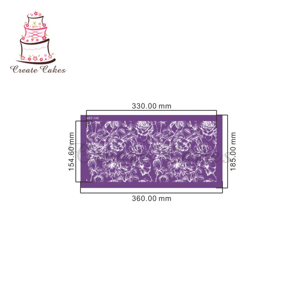 Roses розы торт stencil кружевные трафареты сетки для свадебных трафарет для торта трафареты форма для выпечки торта Кондитерские инструменты для украшения торта