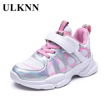 

ULKNN Sneakers For Children Kids Casual Shoes Winter Autumn Girls Pink Sports Sneakers Boys Breathable Footwear Durable Fashion