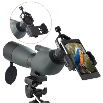 

Universal Cell Phone Adapter Clip Mount Binocular Monocular Spotting Scope Telescope Phone Support Eyepiece CM-4 D: 25-48mm