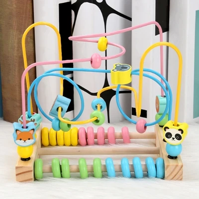 Детские игрушки Монтессори Обучающие деревянные игрушки Обучающие приспособления Математика счетная головоломка игрушка для раннего развития игрушки для детей - Цвет: Белый