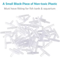 10PCS 4mm Aquarium Airline Tubing Connectors Plastic Inline Valve  Hoses Joints Tee/Cross/Elbow/Y Shaped Air Pump Accessories 2