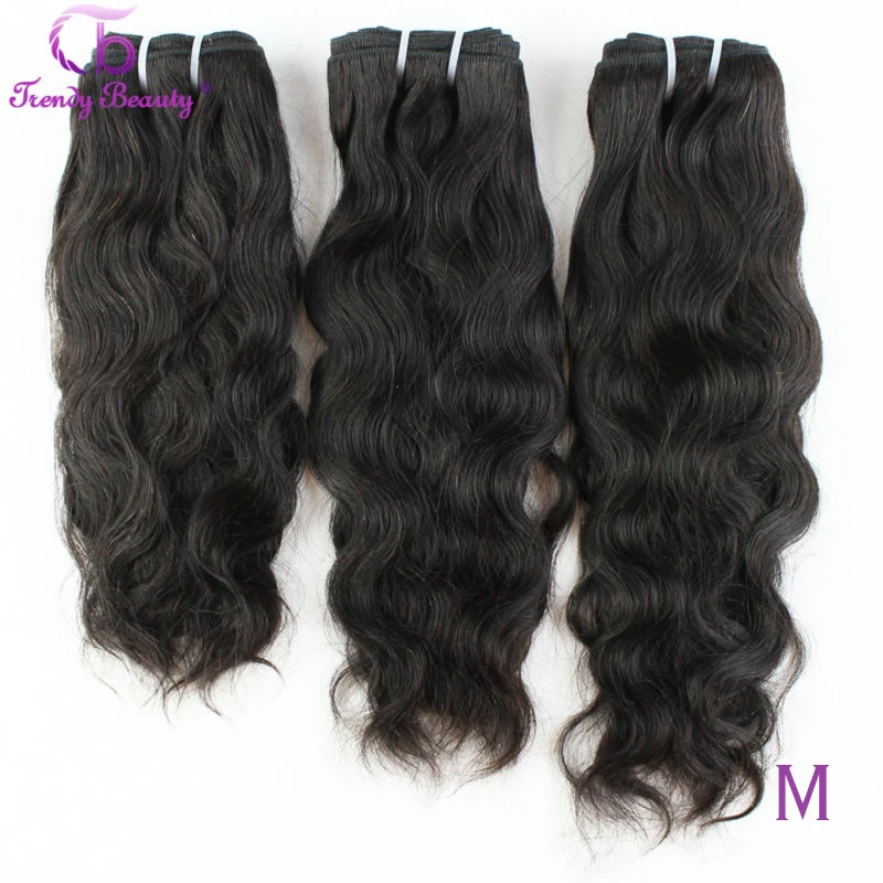 Onda Natural peruana 100% extensiones de cabello humano se puede comprar 3/4 Uds 8-30 pulgadas brasileño extensiones de pelo ondulado no Remy belleza de moda