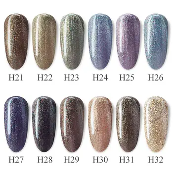 

12pcs/kit Venalisa Laser Platinum Nail Gel Polish Painting Gel Nail Varnish Galaxy Shinning Semi Permanent Starry Gel Varnish