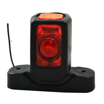 

2X Recovery Side Rear Rubber Marker Outline Led Red White Amber Lights Lamps 12V/24V