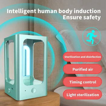 

UV Light Sterilizer Smart Sensor Ultraviolet Sterilizer USB Ultraviolet Disinfection Light Quartz Lamp LED UVC Germicidal Lamp