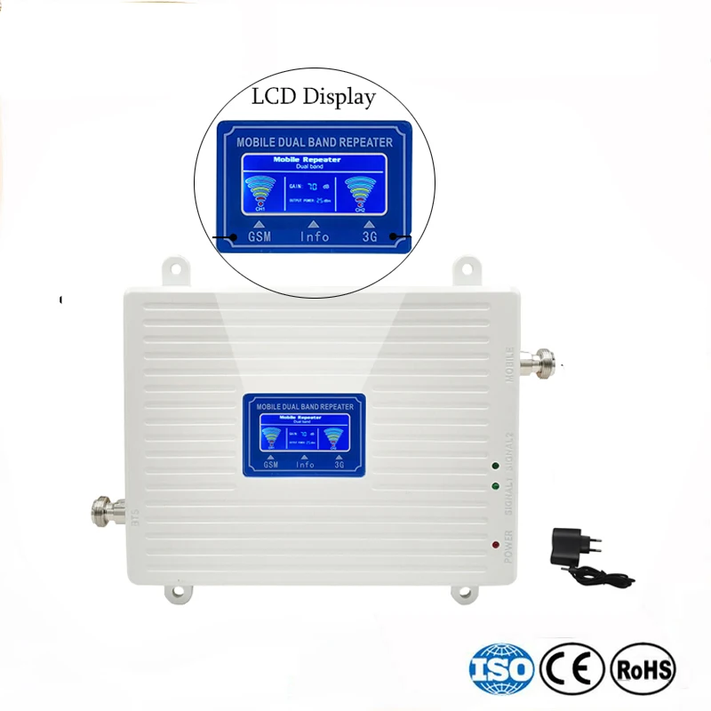 2G 3g двухдиапазонный усилитель сигнала сотовой связи GSM 900+(B1) WCDMA 2100 повторитель сигнала сотового телефона GSM мобильный усилитель