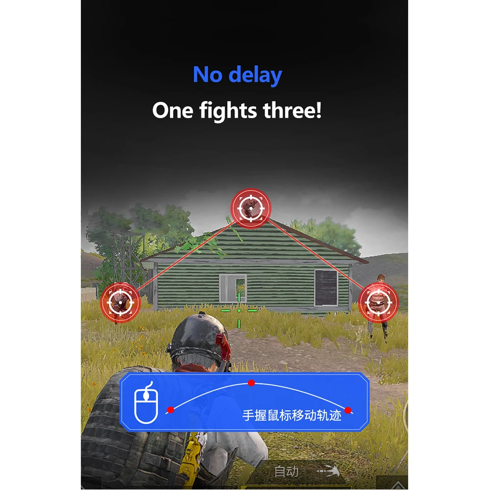  PUBG Mobile Gamepad Controller Gaming Keyboard Mouse Converter for Android Ios Phone To PC Bluetoot